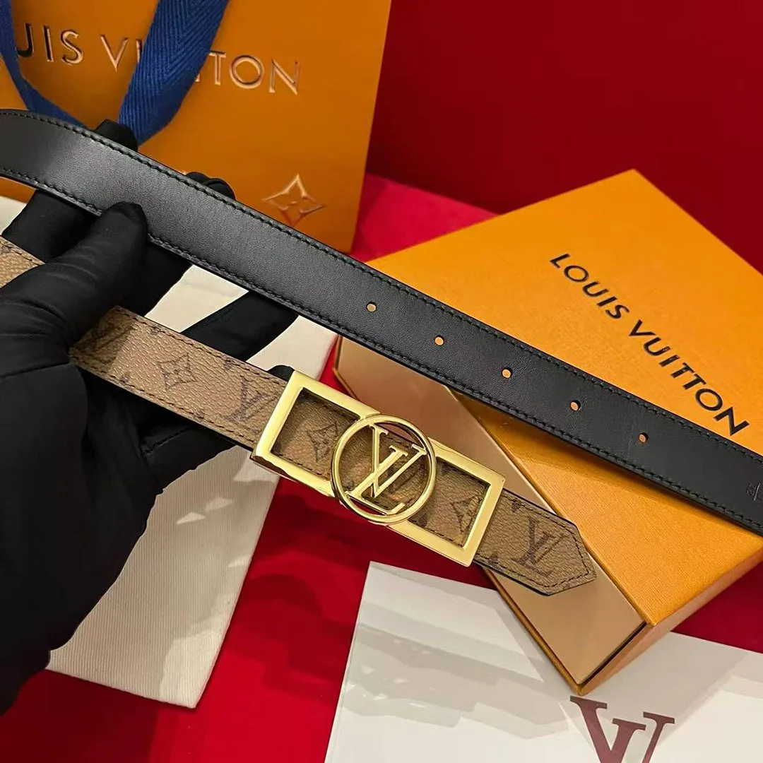 M0203U Dauphine 25mm Reversible Belt Monogram Reverse Canvas Calf Leather
