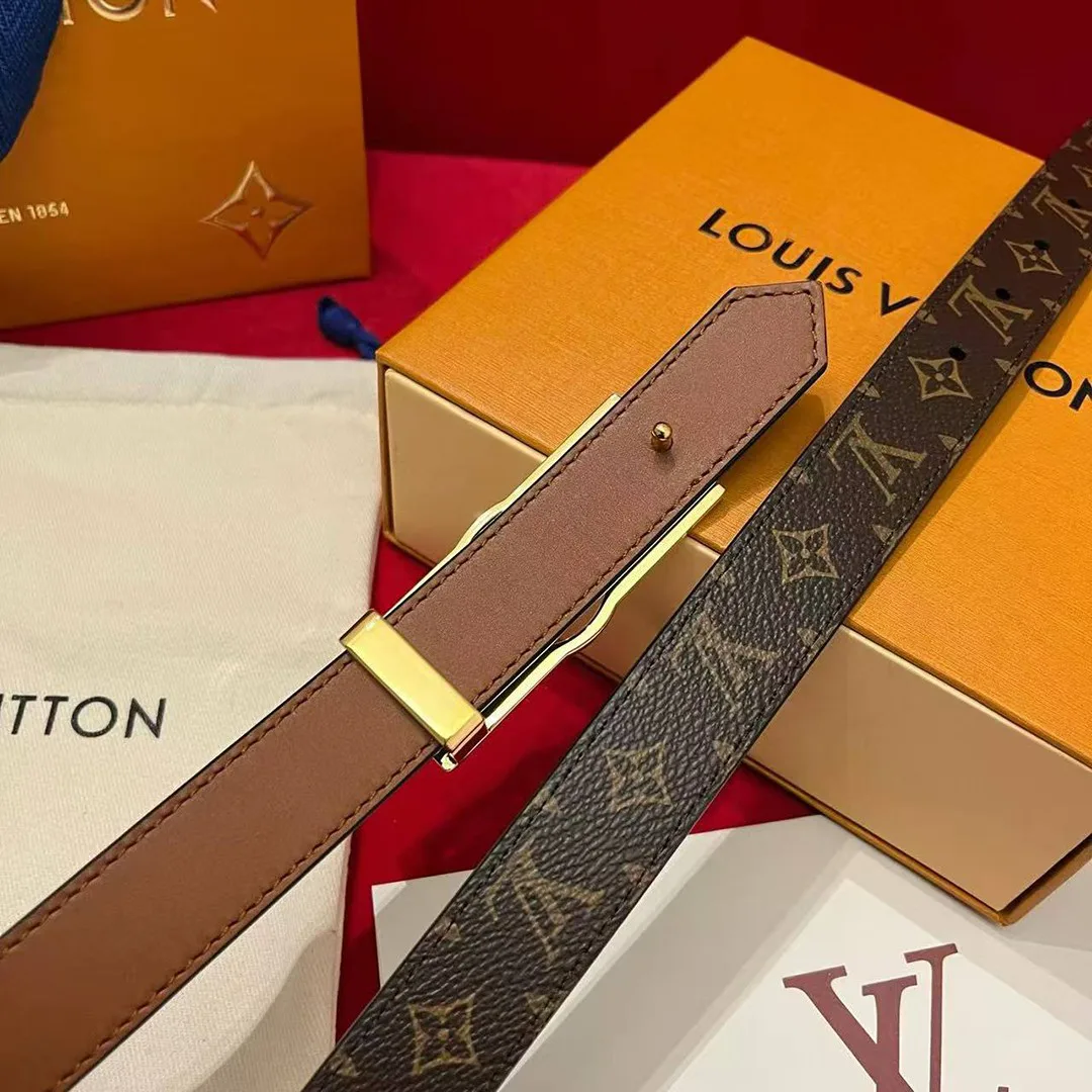 M0196U Dauphine 25mm Reversible Belt Monogram Canvas Calf Leather