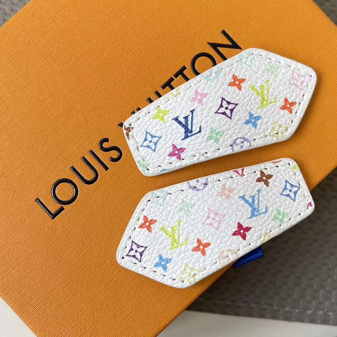 M02496 TM Monogram Multicolor Mini Backstage Hair Clips Monogram Multicolor Coated Canvas