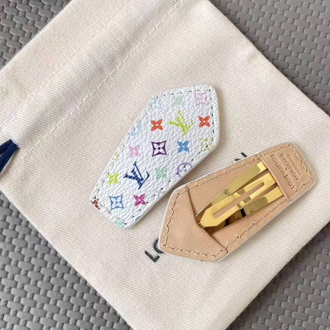 M02496 TM Monogram Multicolor Mini Backstage Hair Clips Monogram Multicolor Coated Canvas