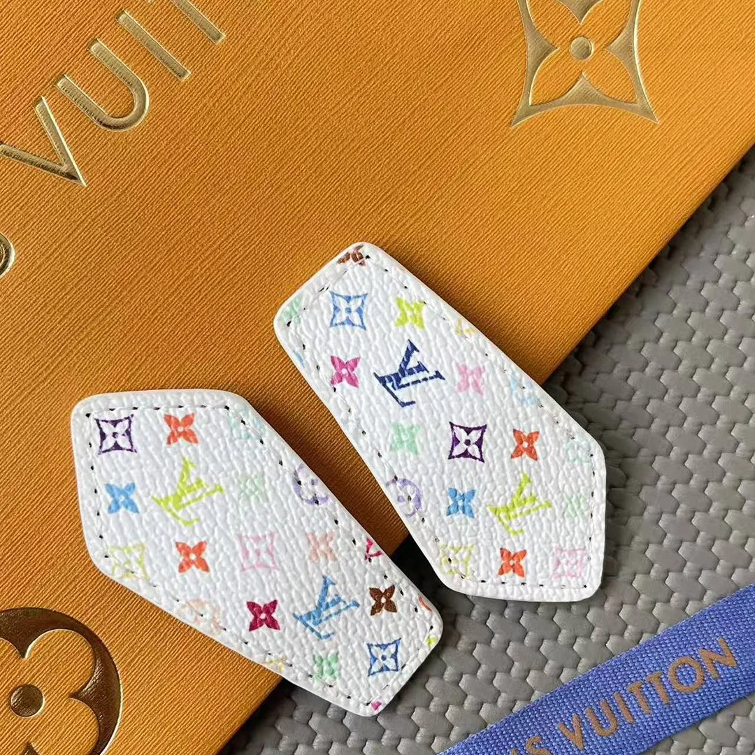 M02496 TM Monogram Multicolor Mini Backstage Hair Clips Monogram Multicolor Coated Canvas