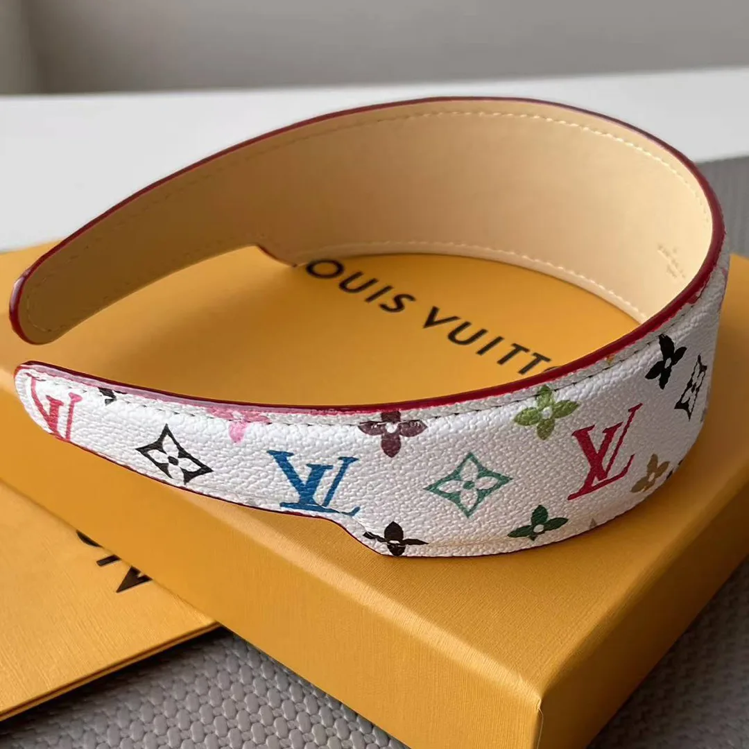 M96120 TM Monogram Multicolor Outline Headband Monogram Multicolor Coated Canvas