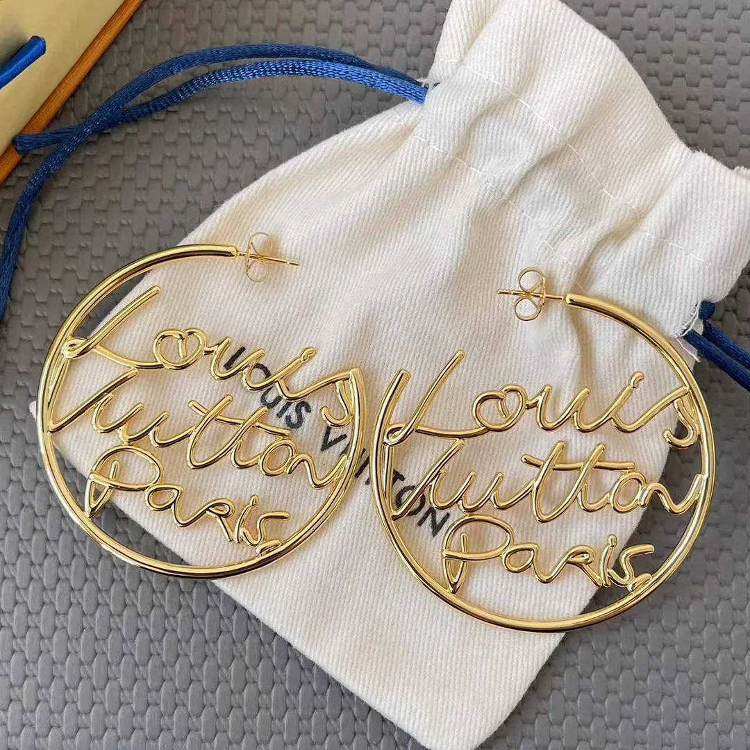 M03239 Script Earrings