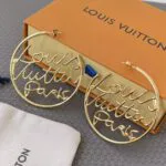 M03239 Script Earrings - M00743 2 M03239 Script Earrings
