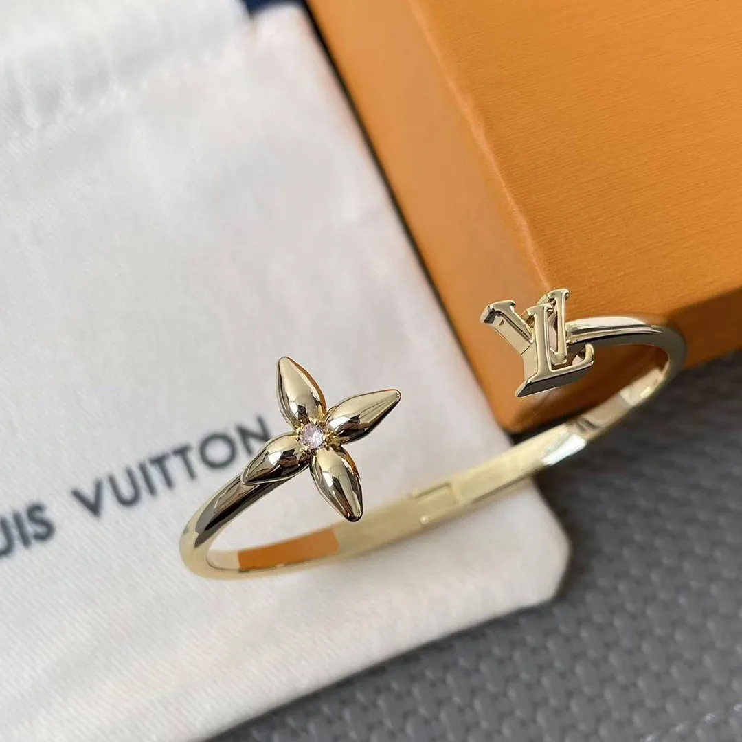 M1441S Louisette Signature Bracelet Initials and Monogram Flower Signatures