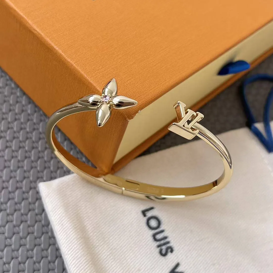 M1441S Louisette Signature Bracelet Initials and Monogram Flower Signatures