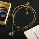 M02494 L.V Iconic Charms Necklace Monogram Flower Pendants - M1461S 1 M02494 L.V Iconic Charms Necklace Monogram Flower Pendants