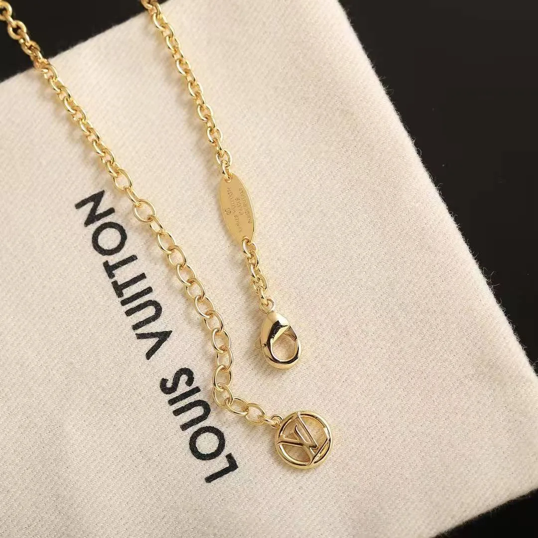 M02494 L.V Iconic Charms Necklace Monogram Flower Pendants