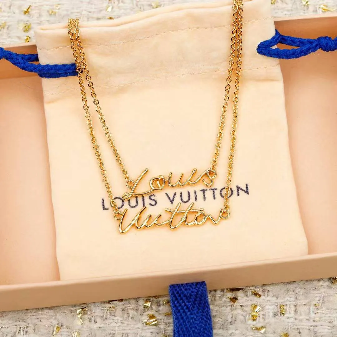 M03263 Script Necklace Adjustable Chain with Circle Charm