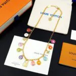 M03506 Confetti Necklace Adjustable Chain with Circle Charm - M03263 1 M03506 Confetti Necklace Adjustable Chain with Circle Charm