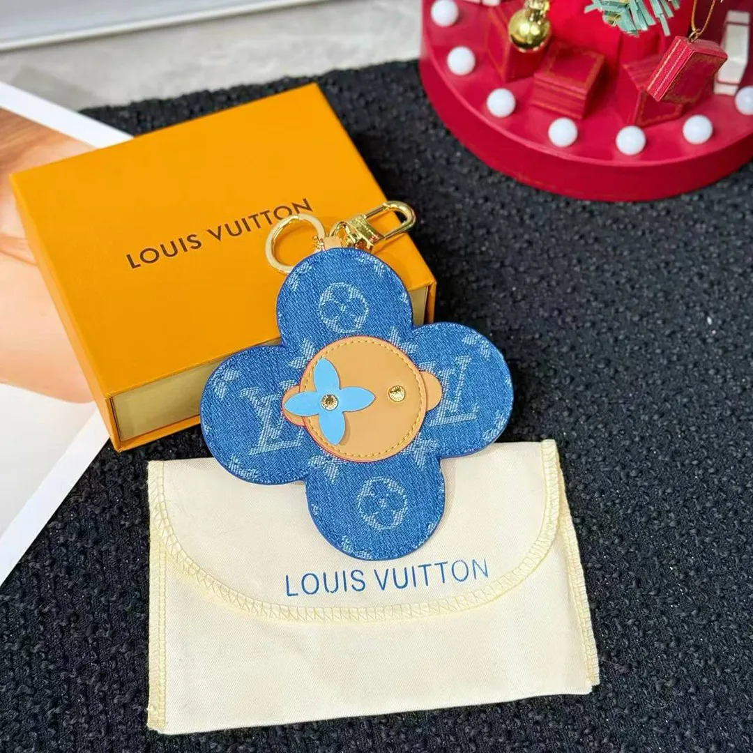 M03659 Vivienne Denim Bag Charm Monogram Denim