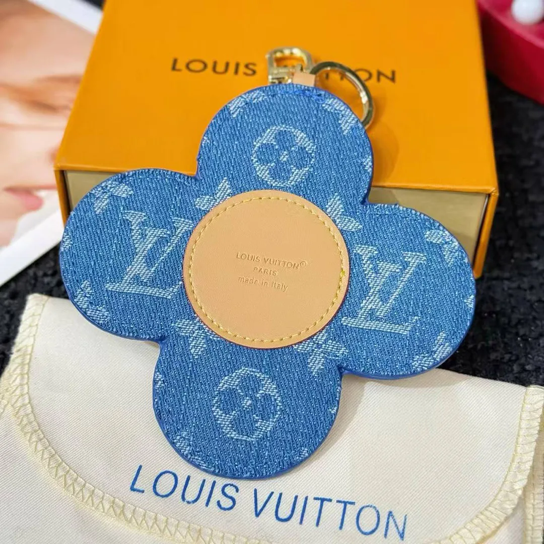 M03659 Vivienne Denim Bag Charm Monogram Denim