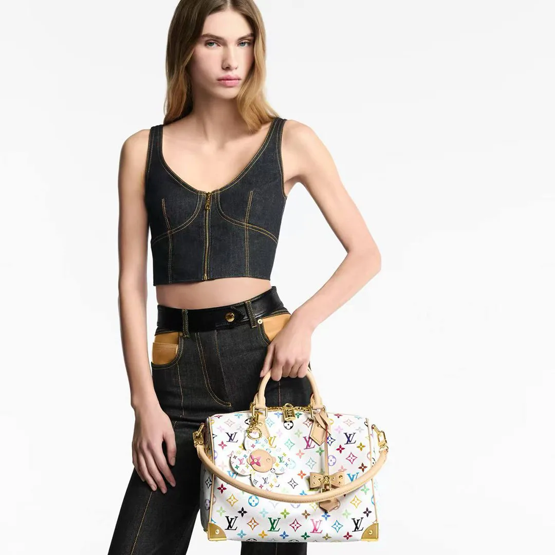 M03728 L.V x TM Vivienne Head Bag Charm Monogram Multicolor Vivienne Character