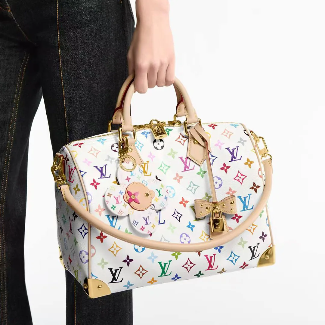 M03728 L.V x TM Vivienne Head Bag Charm Monogram Multicolor Vivienne Character