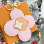 M03823 Vivienne Denim Bag Charm Pink Denim Monogram Vivienne Character - M03280 2 M03823 Vivienne Denim Bag Charm Pink Denim Monogram Vivienne Character