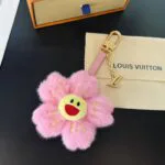 M02485 L.V x TM Cherry Blossom Bag Charm Faux Fur - M02549 1 M02485 L.V x TM Cherry Blossom Bag Charm Faux Fur
