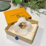 M02300 Vivienne Fur Key Holder Mink Fur and Leather - M01447 2 M02300 Vivienne Fur Key Holder Mink Fur and Leather