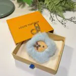 M01524 Vivienne Fur Key Holder Mink Fur and Leather - M03820 1 M01524 Vivienne Fur Key Holder Mink Fur and Leather