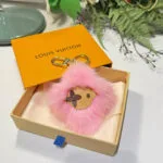 M01447 Vivienne Fur Key Holder Mink Fur and Leather - M03455 2 M01447 Vivienne Fur Key Holder Mink Fur and Leather