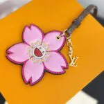 M02475 L.V x TM Cherry Blossom Bag Charm Monogram Coated Canvas Trim - M02582 1 M02475 L.V x TM Cherry Blossom Bag Charm Monogram Coated Canvas Trim