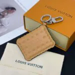M02547 L.V Biscuit Key Holder and Bag Charm Monogram Canvas and Leather - M02348 1 M02547 L.V Biscuit Key Holder and Bag Charm Monogram Canvas and Leather