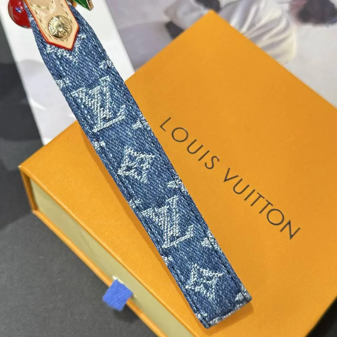 M02599 L.V x TM Denim Cerise Dragonne Denim Blue Monogram Denim