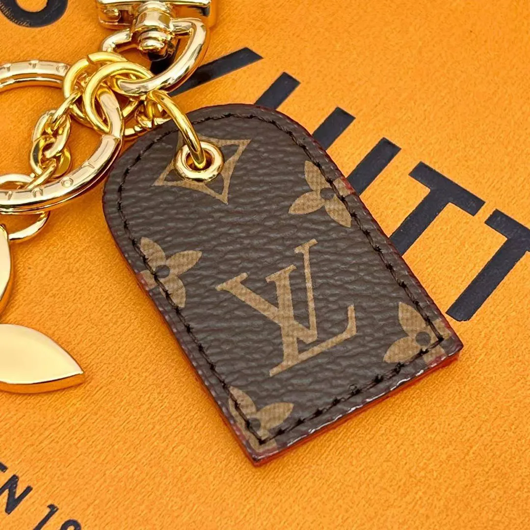 M00833 For You And Me Bag Charm & Key Holder Monogram Coated Canvas