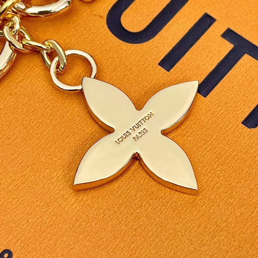 M00833 For You And Me Bag Charm & Key Holder Monogram Coated Canvas