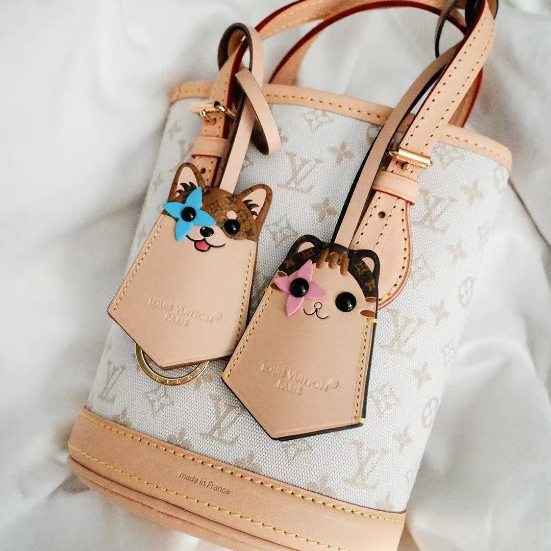 M02342 Cat Bag Charm Monogram Coated Canvas