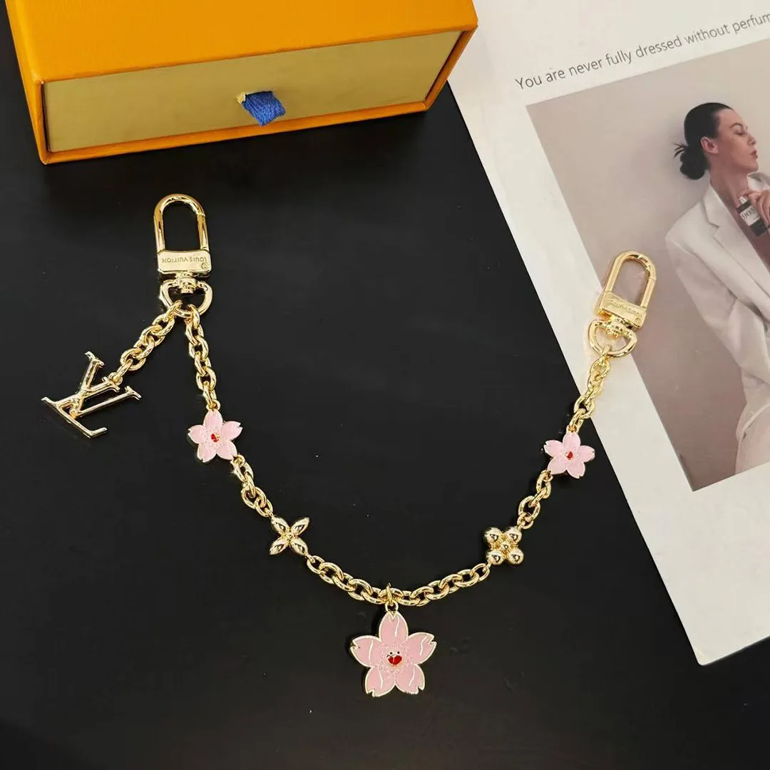 M02540 L.V x TM Cherry Blossom Bag Chain