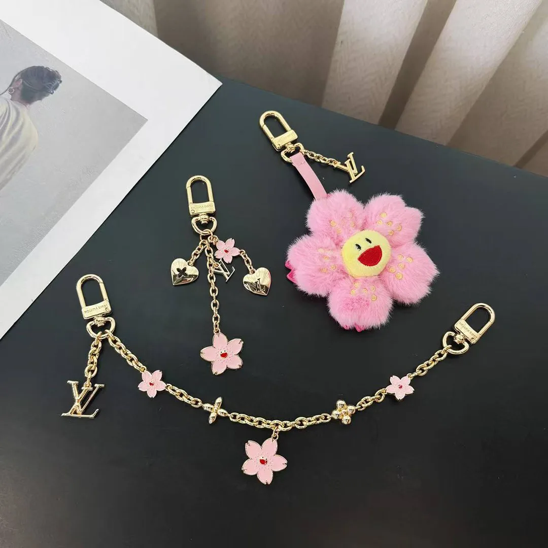 M02540 L.V x TM Cherry Blossom Bag Chain