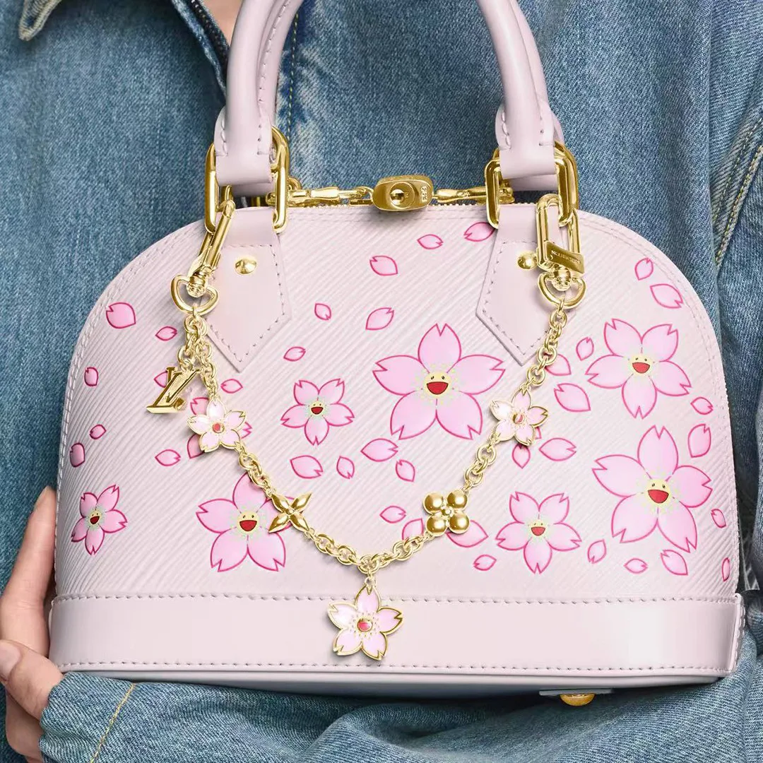 M02540 L.V x TM Cherry Blossom Bag Chain