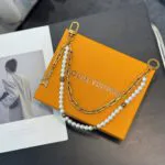M01689 Chain Belt Pearls Bag Charm - M02606 2 M01689 Chain Belt Pearls Bag Charm