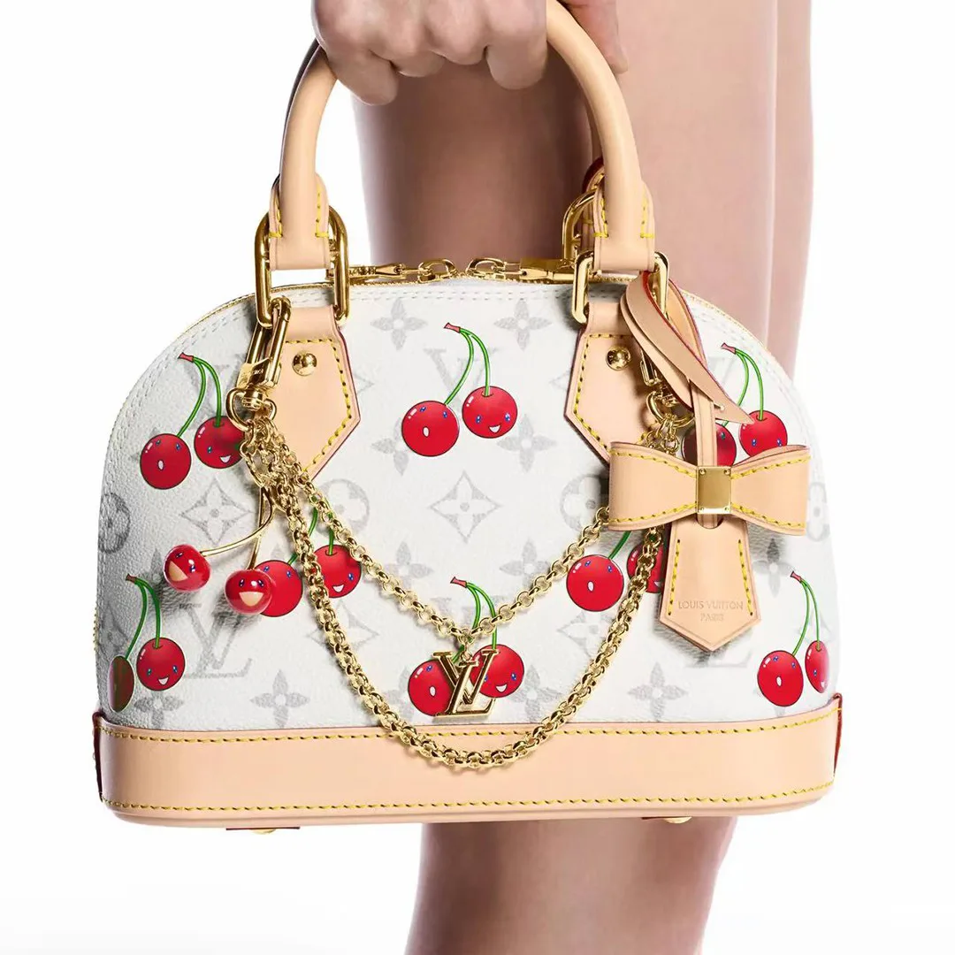 M02598 L.V x TM Cerise Bag Chain