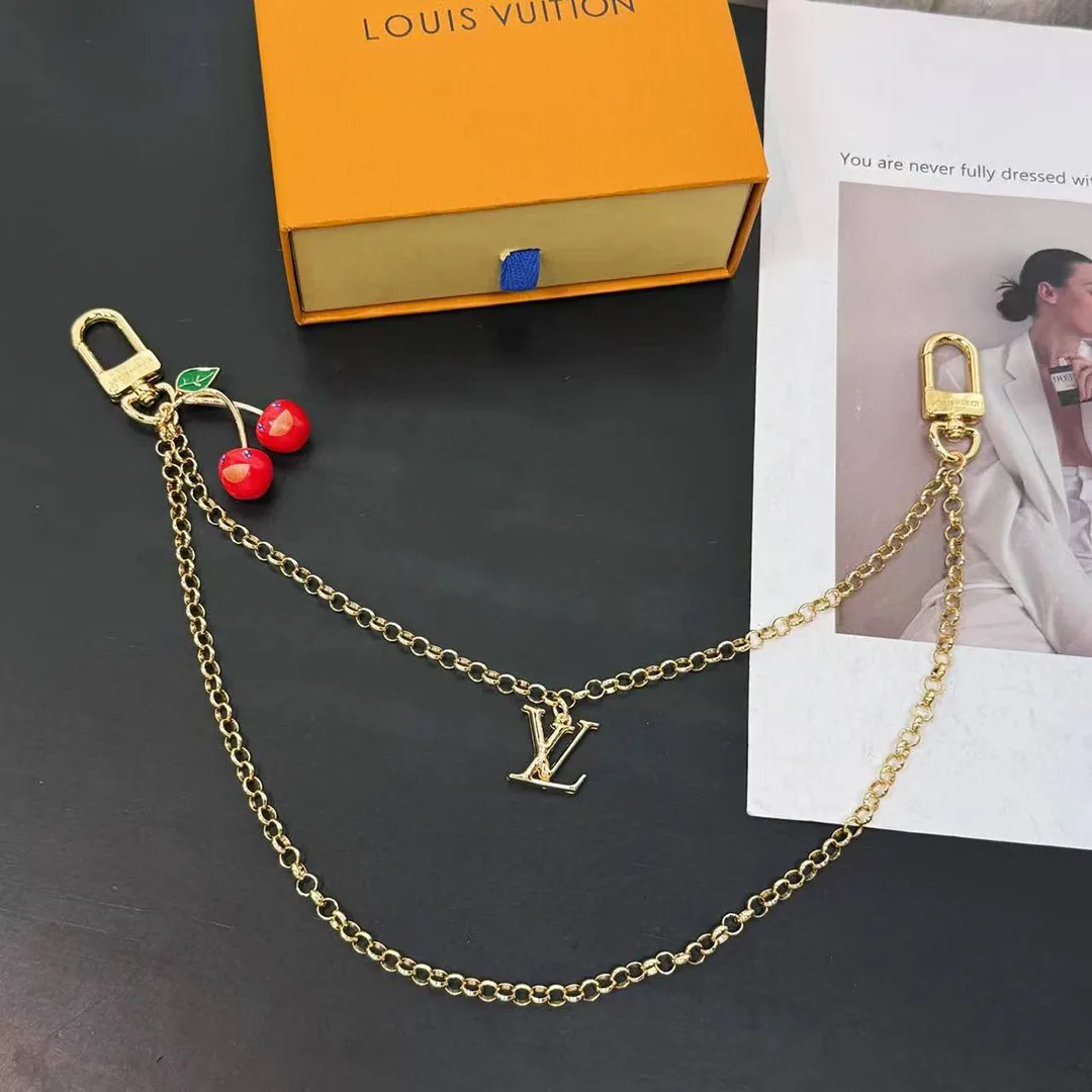 M02598 L.V x TM Cerise Bag Chain