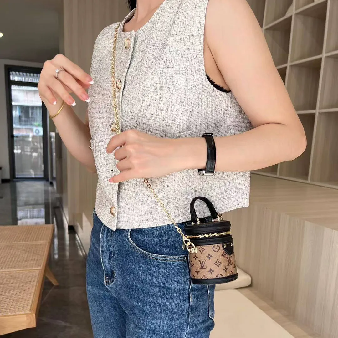 M02131 Micro Cannes Bag Charm Monogram Canvas