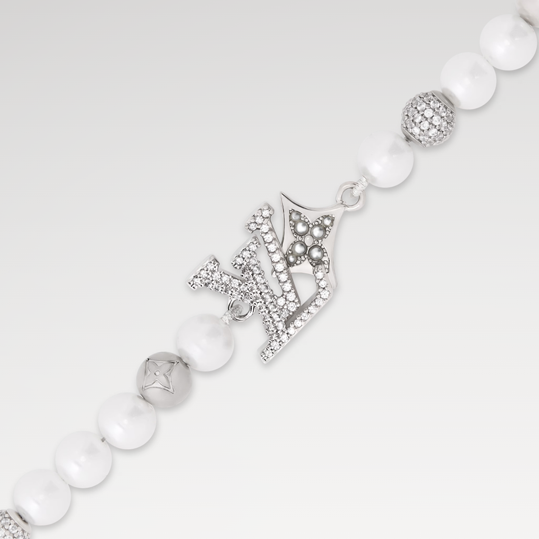 M03057 Dandy Pearls Bracelet White Pearls
