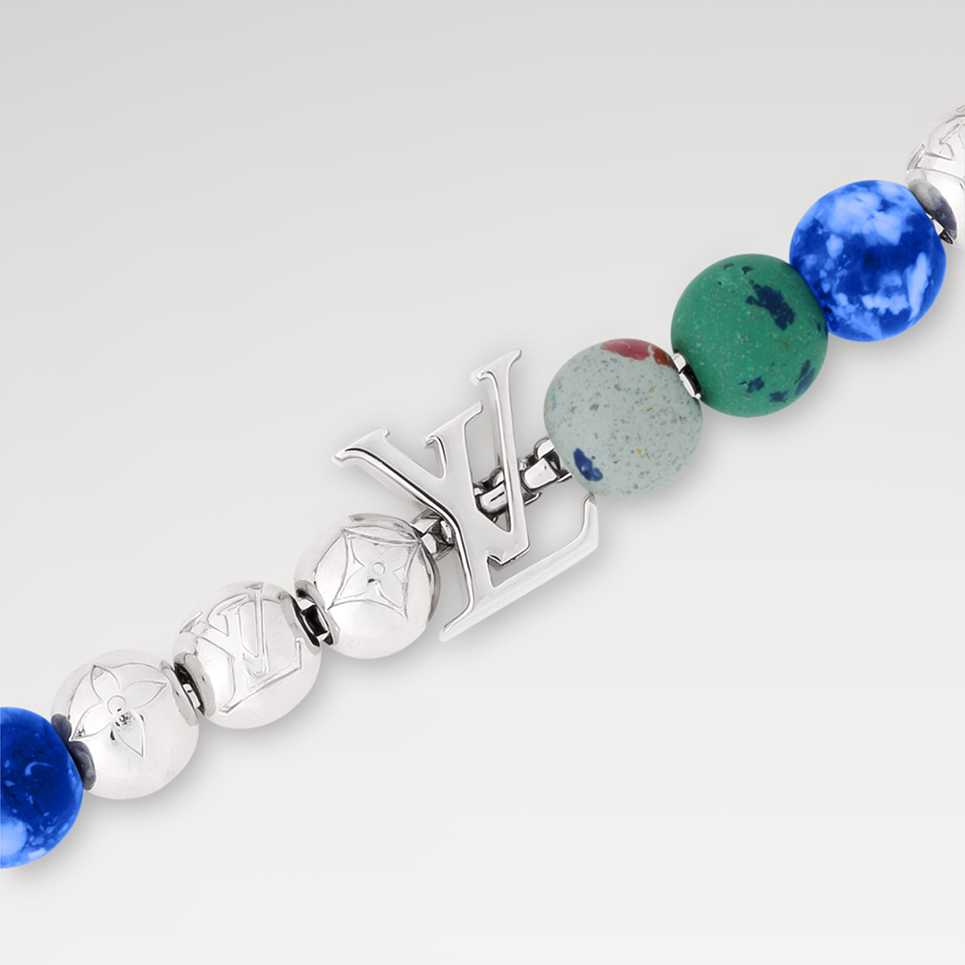 M1666A Recycled Monogram Beads Bracelet