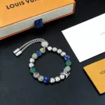 M1666A Recycled Monogram Beads Bracelet - M02573 1 M1666A Recycled Monogram Beads Bracelet