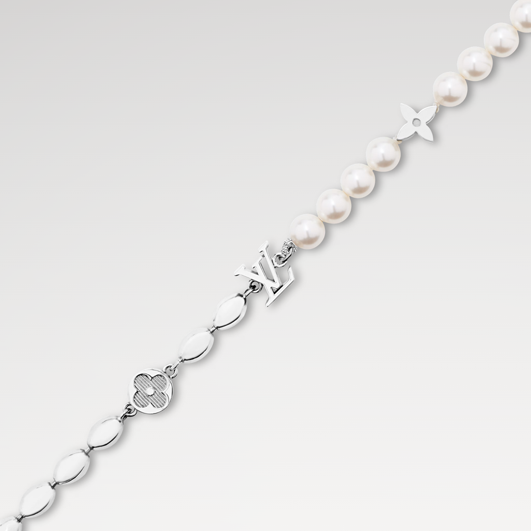 M1556A Pearls Fusion Bracelet Monogram Flowers and Initials