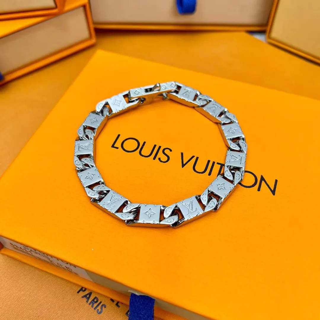 M0921M Monogram Tied Up Bracelet Initials and Monogram Flowers