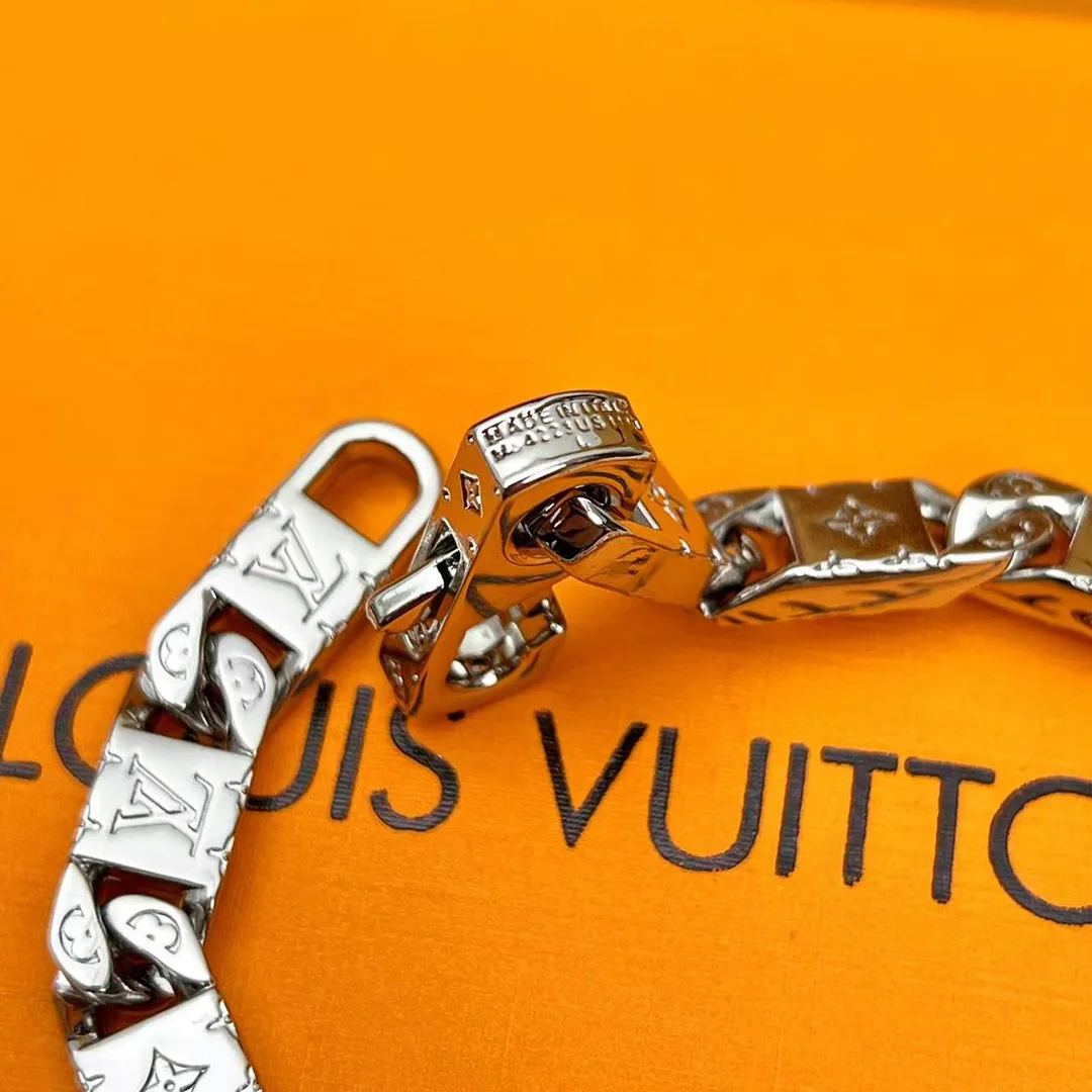 M0921M Monogram Tied Up Bracelet Initials and Monogram Flowers