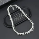 M01781 Pearls Fusion Necklace Monogram Flower and Elements - M00919 1 M01781 Pearls Fusion Necklace Monogram Flower and Elements