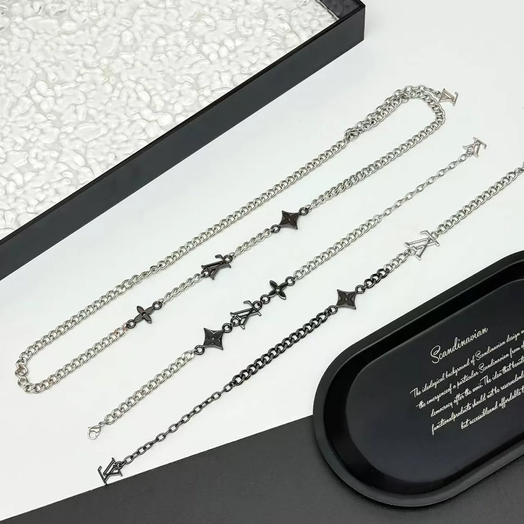 M02230 Monogram Row Necklace Monogram Flower and Elements