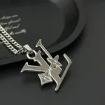 M02254 Monogram Row Pendant Monogram Flowers and the Initials - M00307 2 M02254 Monogram Row Pendant Monogram Flowers and the Initials