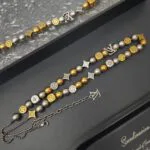 M02234 Damier Party Necklace - M00675 1 M02234 Damier Party Necklace