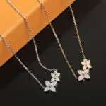 Q93689 Idylle Blossom Pendant Pink Gold And Diamonds Monogram Flower - M13767 2 Q93689 Idylle Blossom Pendant Pink Gold And Diamonds Monogram Flower