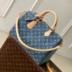 M14430 Speedy Soft 30 Blue Denim Monogram - M28107 2 M14430 Speedy Soft 30 Blue Denim Monogram