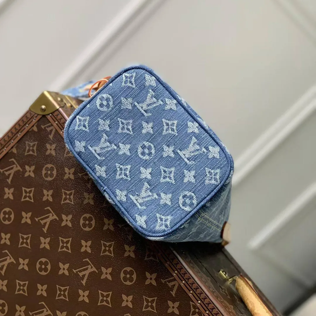 M28107 All In BB Blue Denim Monogram Name Tag