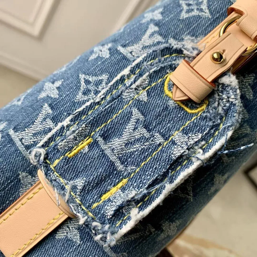 M28107 All In BB Blue Denim Monogram Name Tag